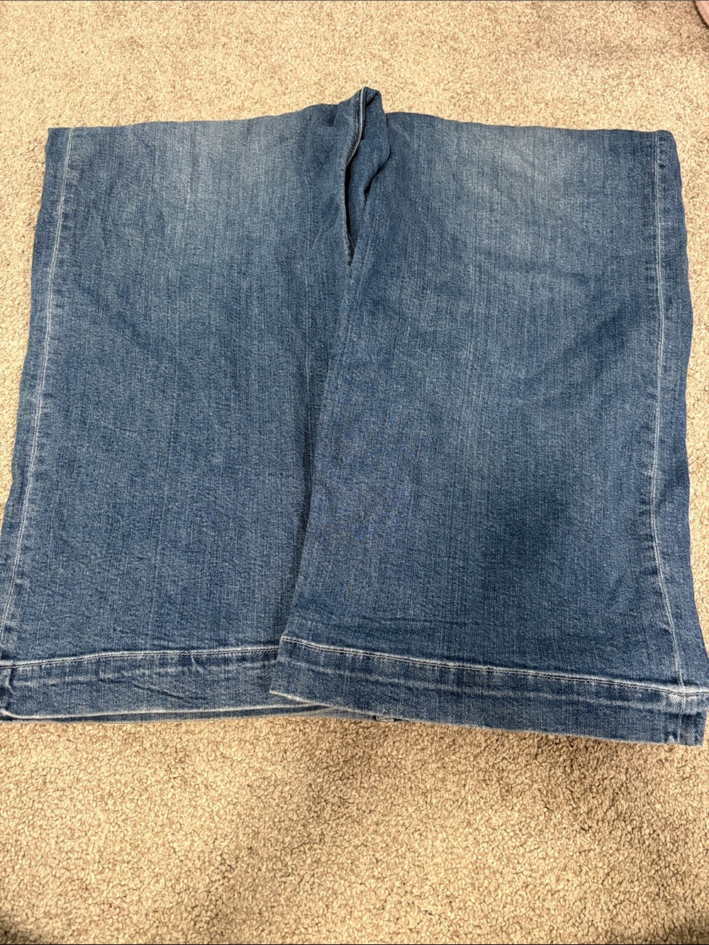 American Eagle Curvy Super High Ruse Baggy Wide Leg Jeans - Picture 5 of 7